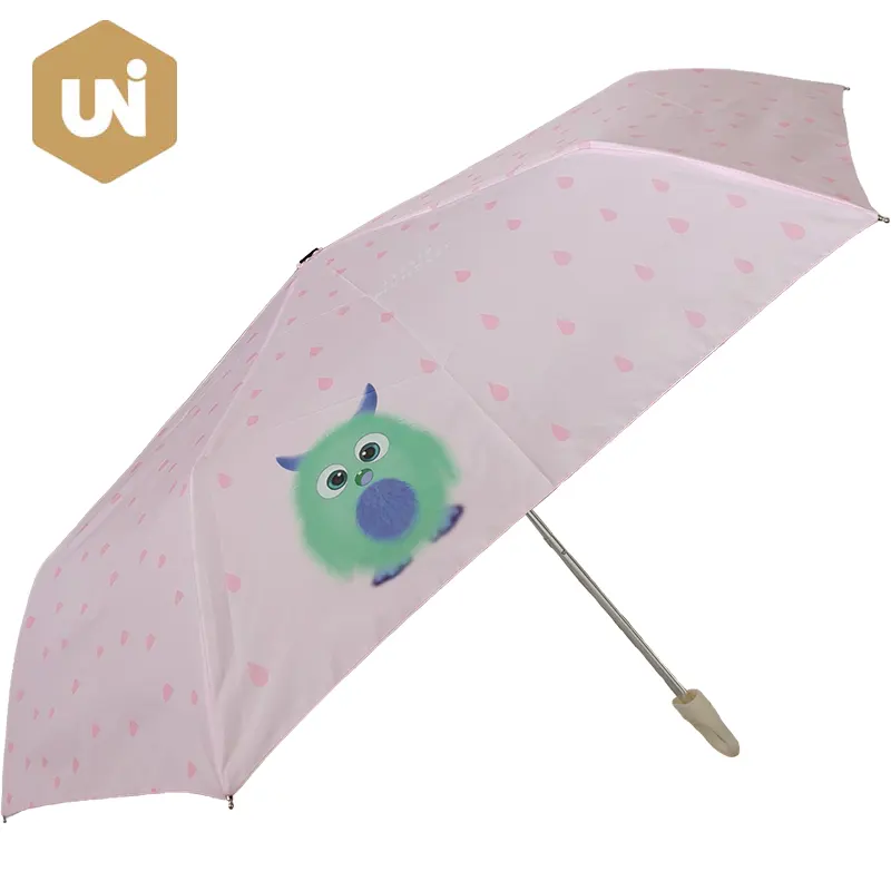Leichter und bezaubernder, manuell zu öffnender Regenschirm mit Tiermotiv